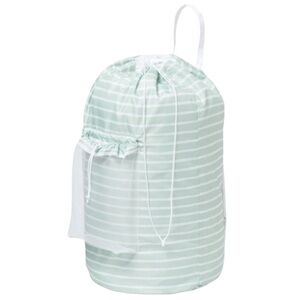 Backpack Laundry Bag Mint-Green Stripe